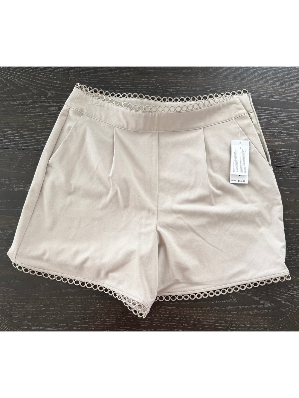 Rafaella Women's Alana Ecru Shorts Size 10